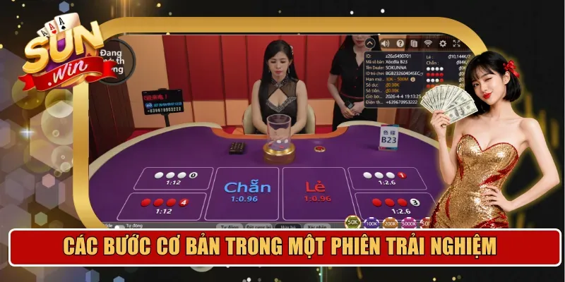 Các bước cơ bản trong một phiên trải nghiệm 
