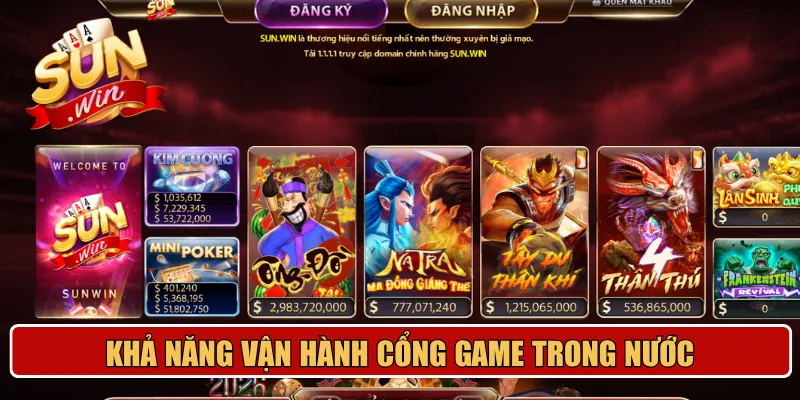 Khả năng vận hành cổng game trong nước