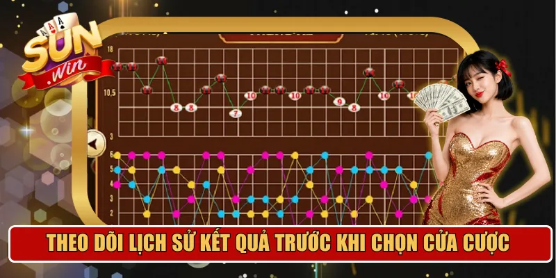 Theo dõi lịch sử kết quả trước khi chọn cửa cược